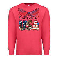 Cardinal Western God Bless The USA 4th of July Premium Sweatshirt - LillyAllenDesigns