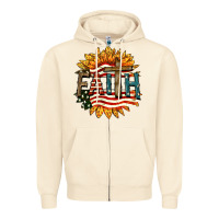 Sandshell Faith USA Zipper Hoodie - FaDigitalArtStudio