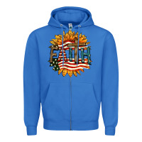 True Royal Faith USA Zipper Hoodie - FaDigitalArtStudio