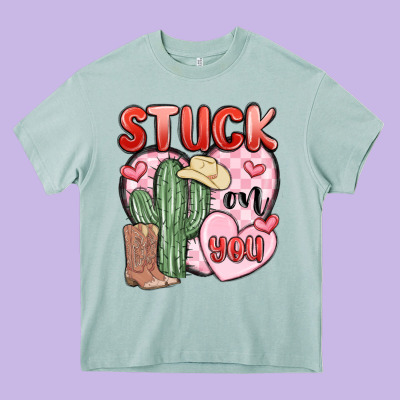 Stuck On You Heavy Core Tee Designed By Maliassmallbusiness
