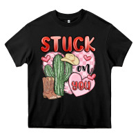 Black stuck on you Heavy Core Tee - MaliasSmallBusiness