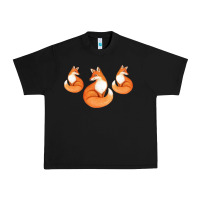 Black Three Little Foxes IN Fox Family I Gift Urban Heavy Tee - Bettercallsaul