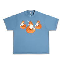 Pebble Blue Three Little Foxes IN Fox Family I Gift Urban Heavy Tee - Bettercallsaul