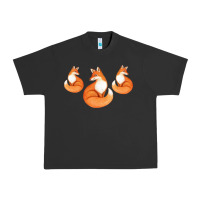 Pigment Black Three Little Foxes IN Fox Family I Gift Urban Heavy Tee - Bettercallsaul