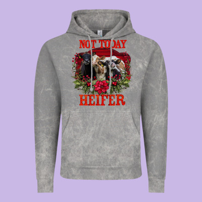 Not Today Heifer Vintage Hoodie Designed By Bettercallsaul