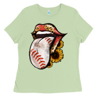 Matcha Baseball Tongue Ladies Tee - Jasminsmagicworld