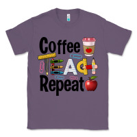 Lavender coffee teach repeat Classic Tee - BarkalooDesign