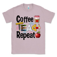 Lilac coffee teach repeat Classic Tee - BarkalooDesign