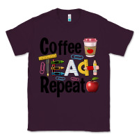 Plum coffee teach repeat Classic Tee - BarkalooDesign