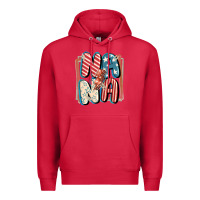 Cardinal 4th of July nana with lightning bolt Premium Hoodie - FaDigitalArtStudio