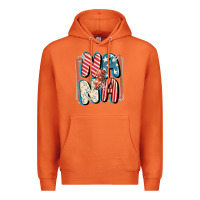 Carrot 4th of July nana with lightning bolt Premium Hoodie - FaDigitalArtStudio