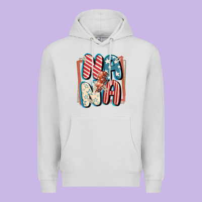 4th Of July Nana With Lightning Bolt Premium Hoodie Designed By Fadigitalartstudio