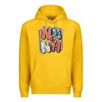 Lemon 4th of July nana with lightning bolt Premium Hoodie - FaDigitalArtStudio