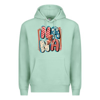 Seafoam 4th of July nana with lightning bolt Premium Hoodie - FaDigitalArtStudio