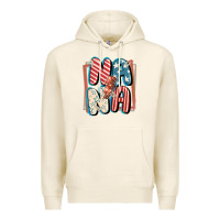 Tofu 4th of July nana with lightning bolt Premium Hoodie - FaDigitalArtStudio