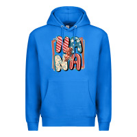 True Royal 4th of July nana with lightning bolt Premium Hoodie - FaDigitalArtStudio