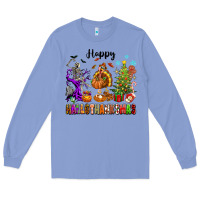 Colony Blue Happy Hallothanksmas Long Sleeve Tee - texasbilliewilder