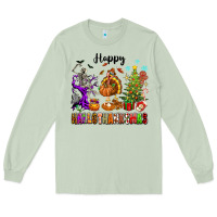Matcha Happy Hallothanksmas Long Sleeve Tee - texasbilliewilder
