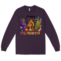Plum Happy Hallothanksmas Long Sleeve Tee - texasbilliewilder