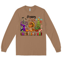 Toasted Coconut Happy Hallothanksmas Long Sleeve Tee - texasbilliewilder