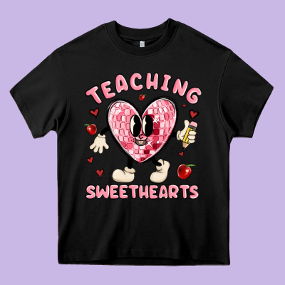 Teaching Sweethearts Heavy Core Tee Designed By Maliassmallbusiness