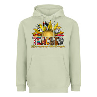 Matcha Teacher Heavyweight Hoodie - CowhideDigitalArt