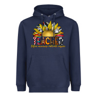 Navy Teacher Heavyweight Hoodie - CowhideDigitalArt