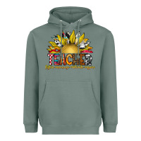 Sage Teacher Heavyweight Hoodie - CowhideDigitalArt