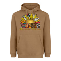 Toasted Coconut Teacher Heavyweight Hoodie - CowhideDigitalArt