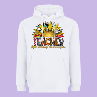 Teacher Heavyweight Hoodie Designed By Cowhidedigitalart