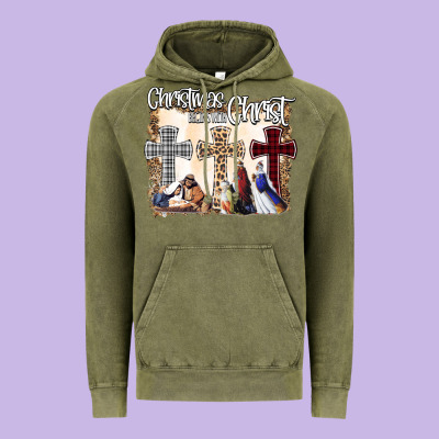 Christmas Begins With Christ Vintage Hoodie Designed By Bettercallsaul