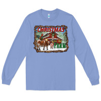 Colony Blue Christmas On The Farm Long Sleeve Tee - RanaPortraitStore
