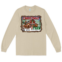 Mushroom Christmas On The Farm Long Sleeve Tee - RanaPortraitStore