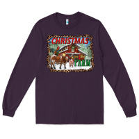 Plum Christmas On The Farm Long Sleeve Tee - RanaPortraitStore