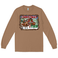 Toasted Coconut Christmas On The Farm Long Sleeve Tee - RanaPortraitStore