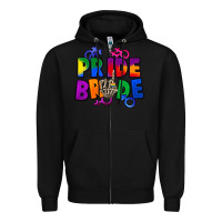 Black Pride bride Zipper Hoodie - FaDigitalArtStudio