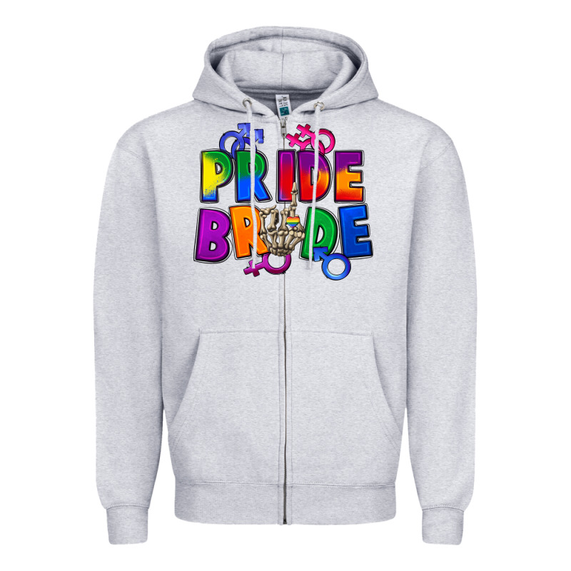 Pride Bride Zipper Hoodie by FaDigitalArtStudio | Teevron