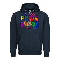 Navy Pride bride Zipper Hoodie - FaDigitalArtStudio