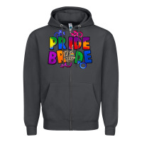 Smoke Pride bride Zipper Hoodie - FaDigitalArtStudio
