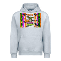 Heather Grey Trick rawr treat kids bottle Urban Hoodie - Artiststas