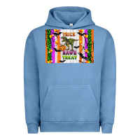 Pigment Pebble Blue Trick rawr treat kids bottle Urban Hoodie - Artiststas