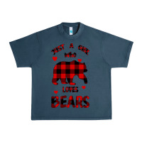 Midnight Navy Just A Girl Who Loves Bears Urban Heavy Tee - Bettercallsaul