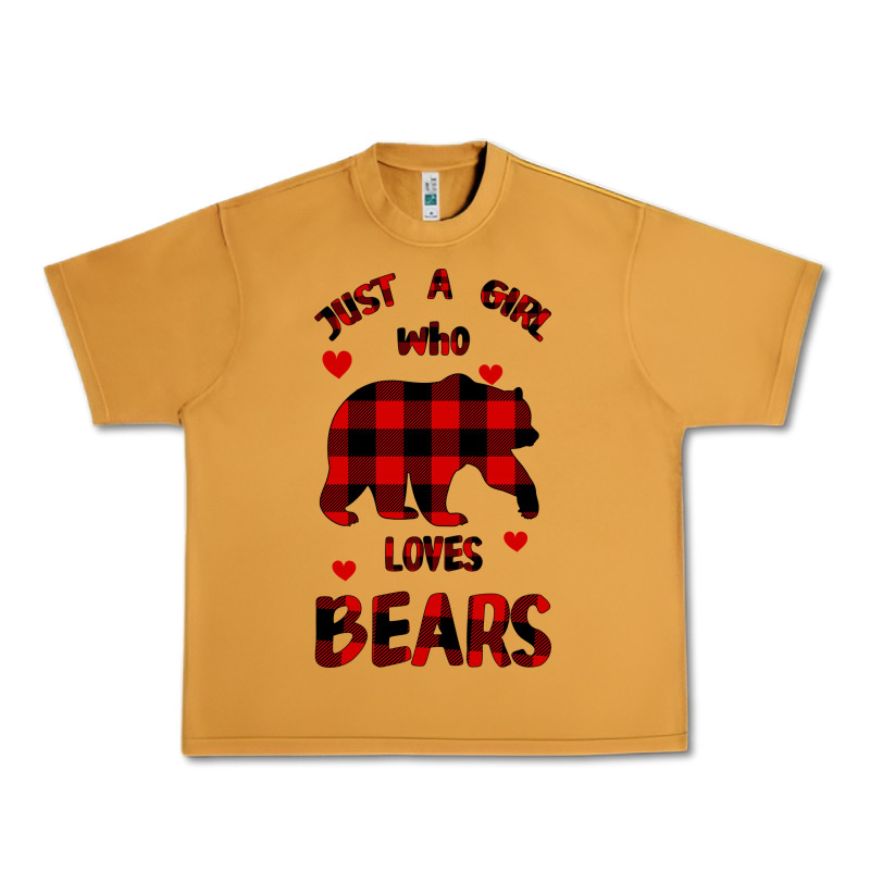 Just A Girl Who Loves Bears Urban Heavy Tee by Bettercallsaul | Teevron