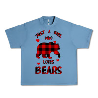 Pebble Blue Just A Girl Who Loves Bears Urban Heavy Tee - Bettercallsaul