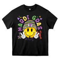 Black mardi gras vibes Heavy Core Tee - MaliasSmallBusiness