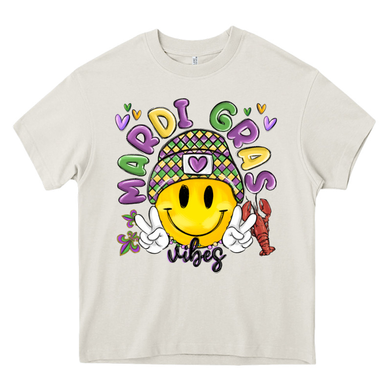 Mardi Gras Vibes Heavy Core Tee by MaliasSmallBusiness | Teevron