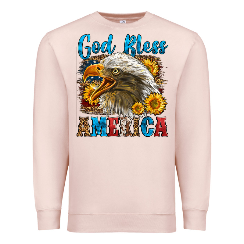 God Bless America Premium Sweatshirt by LillyAllenDesigns | Teevron