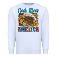 White God Bless America Premium Sweatshirt - LillyAllenDesigns