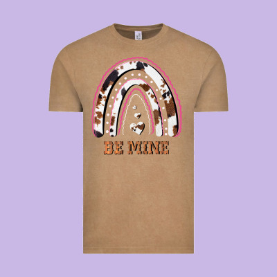Valentines Day Rainbow, Valentines Day Rainbow Cowhide, Vintage Tee Designed By Bettercallsaul