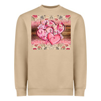 Mushroom cancer hearts Heavyweight Sweatshirt - CowGirlArtShop